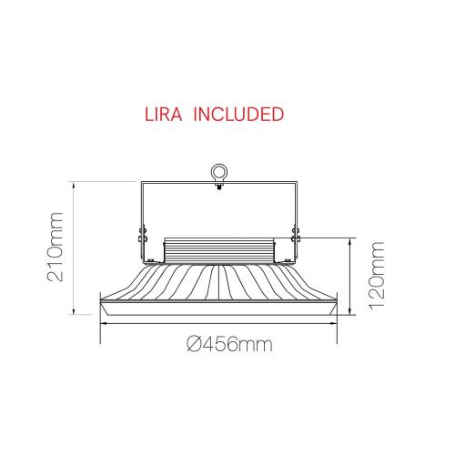 UFO | LED-Hallenleuchte Industriestrahler | 300W | 110° | 4.000K 